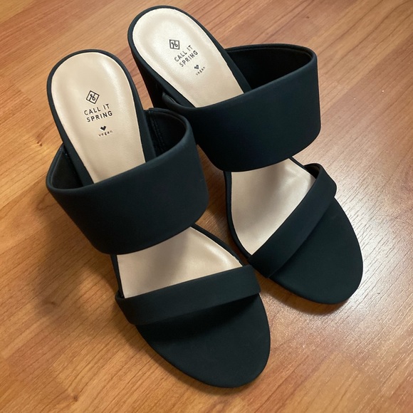 Call It Spring Shoes - Black sandals